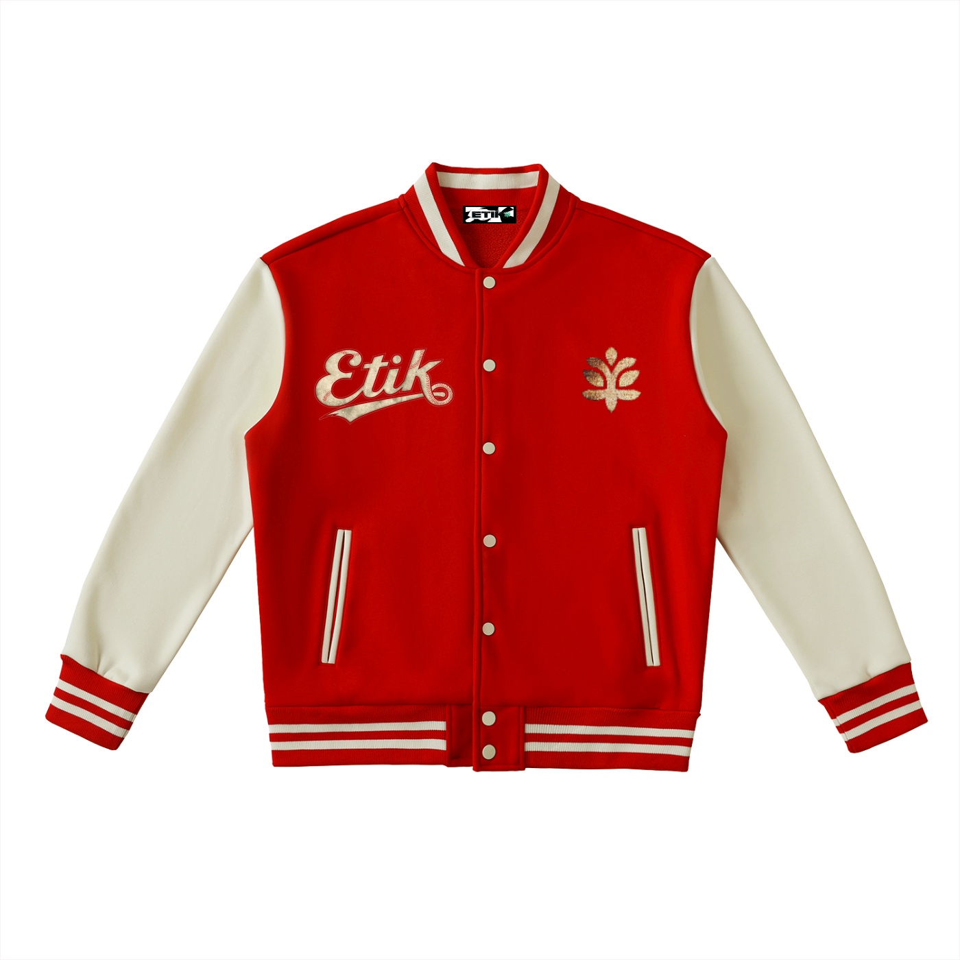 Two-Tone Fleeced Varsity Jacket by ETIK en honor a ROMY SO LOVE - Imagen 6