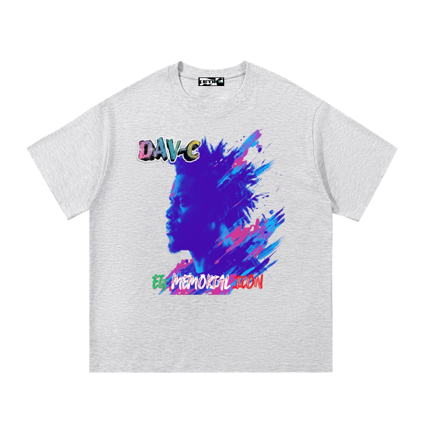 DAV-C Essential Cotton T-Shirt by ETIK left side face - Imagen 4