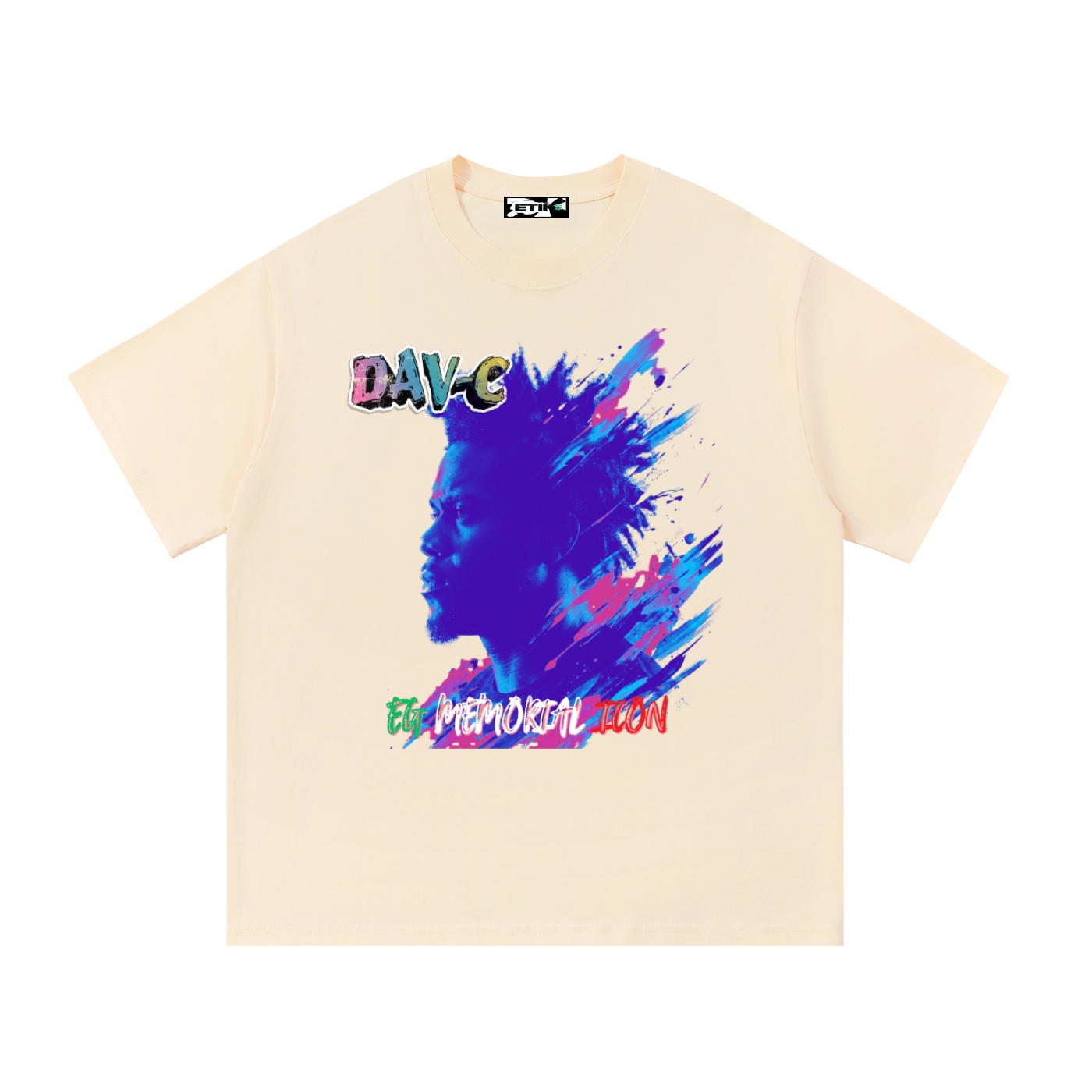 DAV-C Essential Cotton T-Shirt by ETIK left side face - Imagen 6