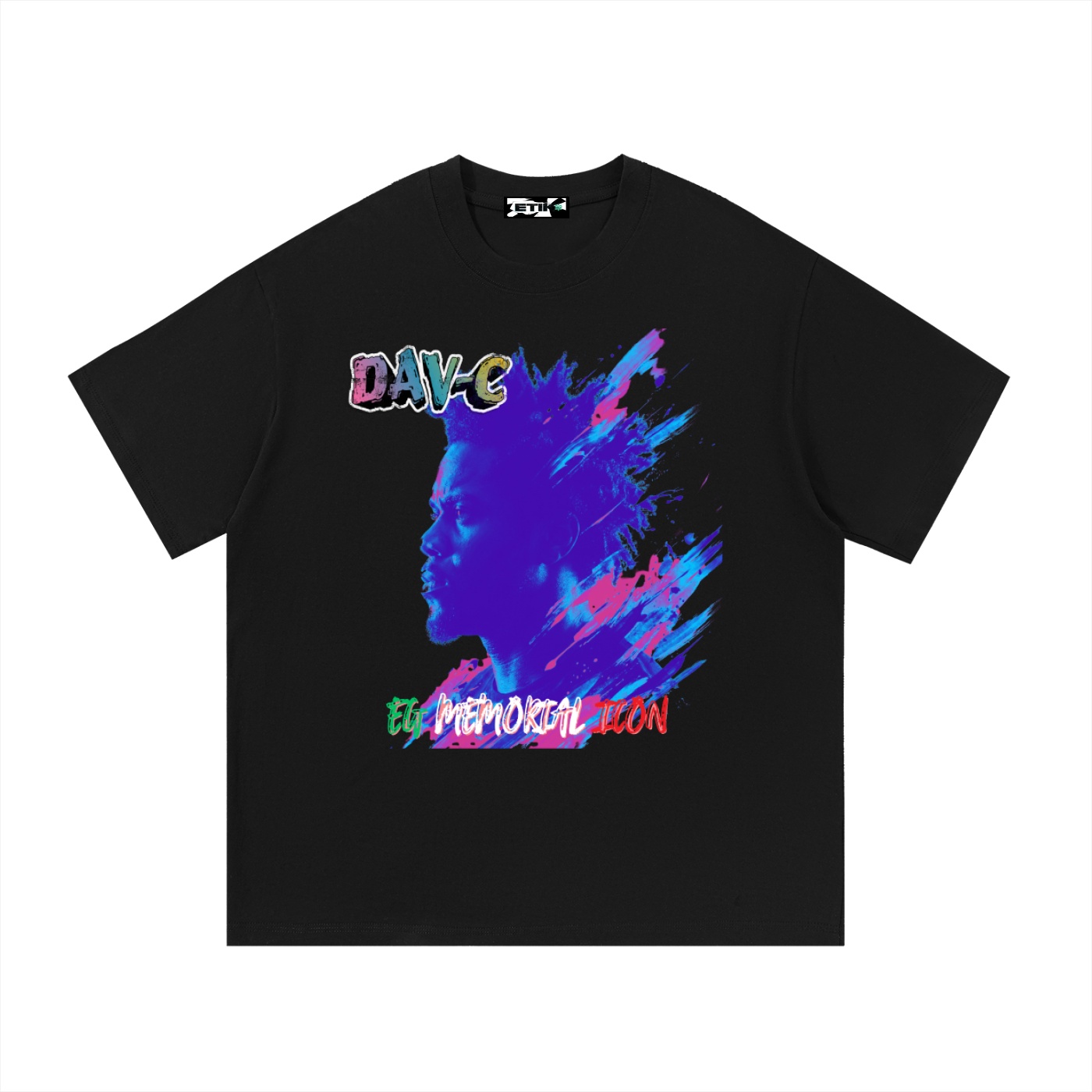 DAV-C Essential Cotton T-Shirt by ETIK left side face - Imagen 11