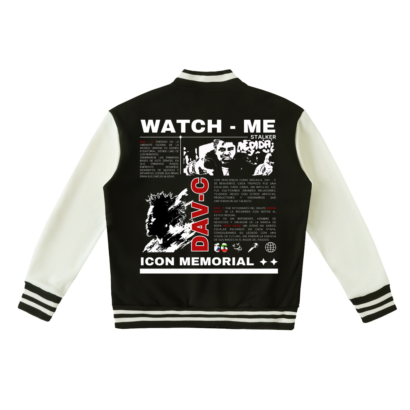 Two-Tone Fleeced Varsity Jacket by ETIK en colaboración con DAV-C