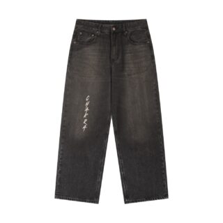 Vintage Wash Heavyweight Denim Jeans model 1 by ETIK