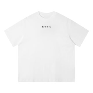 ETIK Core Identity Black design Unisex Quick-Dry Relaxed Fit T-Shirt