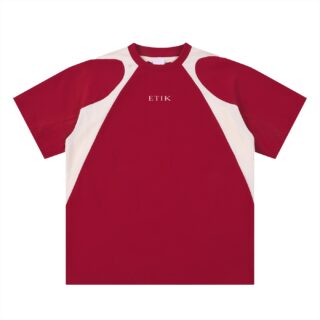 ETIK Core Identity Contrast Panel Cotton T-Shirt