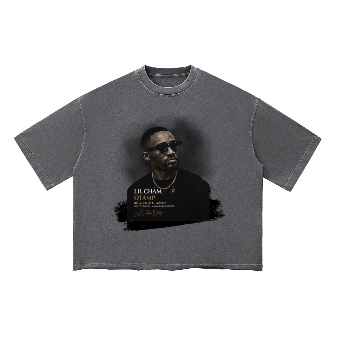 lLIL CHAMP OTAMP 2. E.M Unisex Vintage Wash Boxy T-Shirt by ETIK - Imagen 5