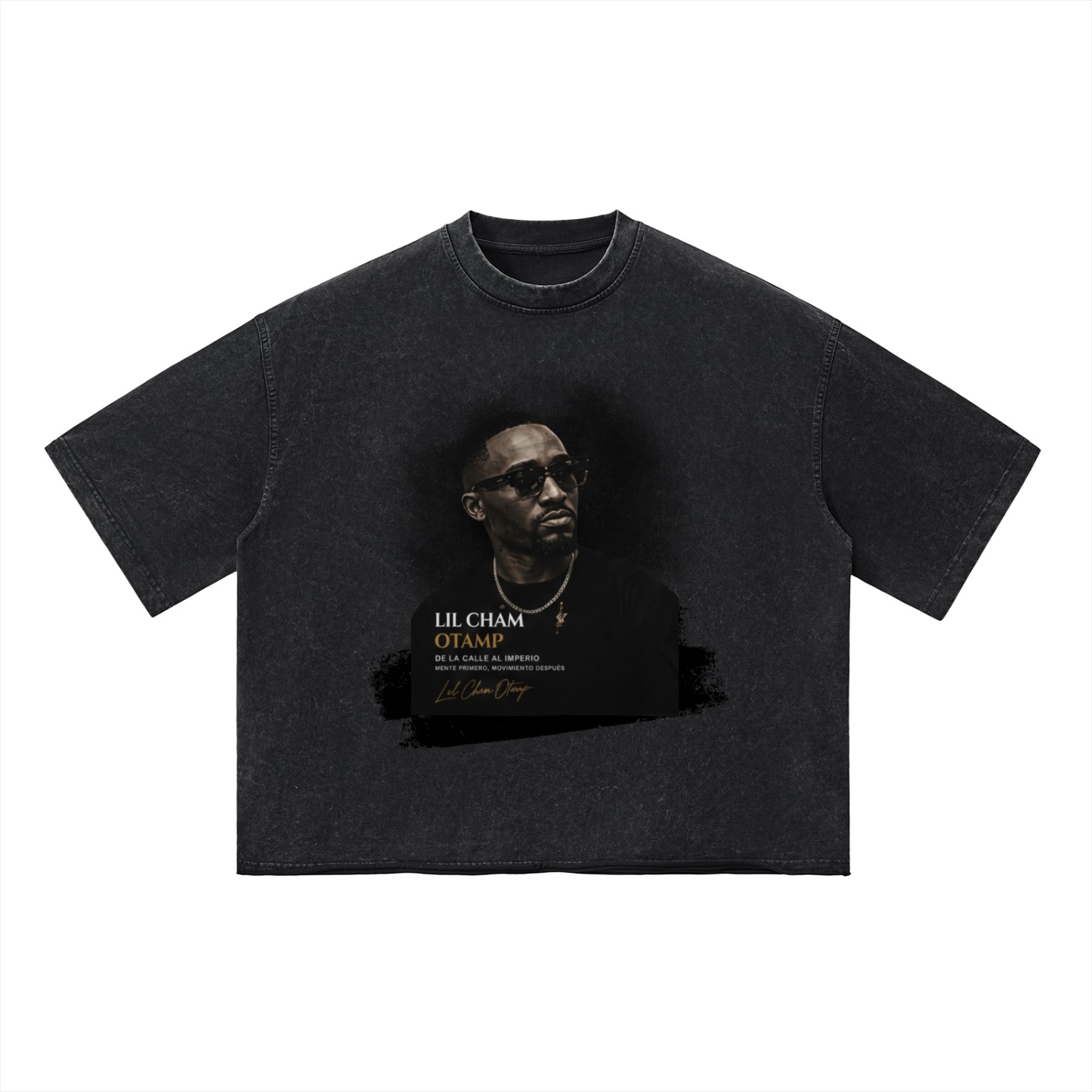 lLIL CHAMP OTAMP 2. E.M Unisex Vintage Wash Boxy T-Shirt by ETIK - Imagen 7