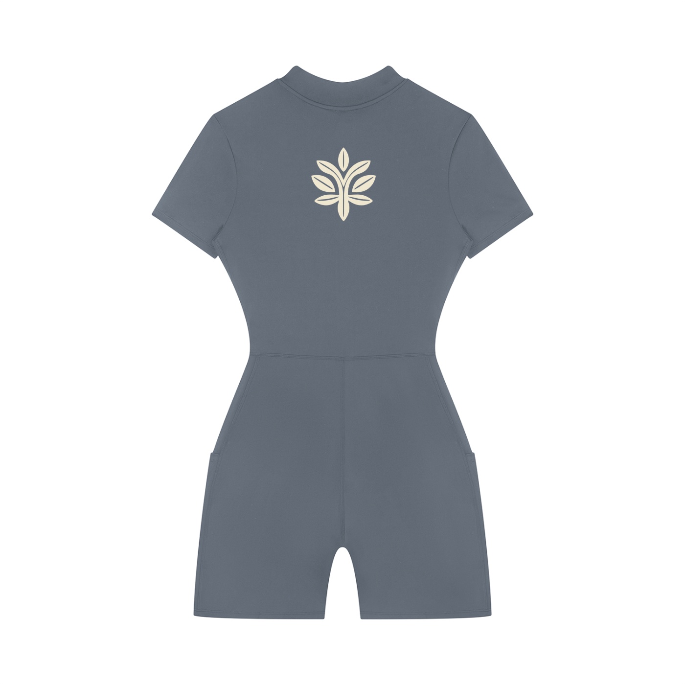 Essencial Women's Quarter-Zip Short Sleeve Romper by ETIK - Imagen 4