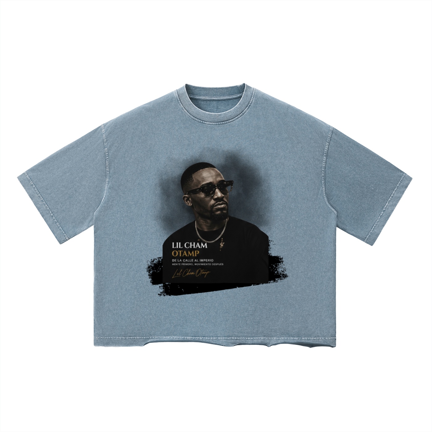 lLIL CHAMP OTAMP 2. E.M Unisex Vintage Wash Boxy T-Shirt by ETIK - Imagen 3