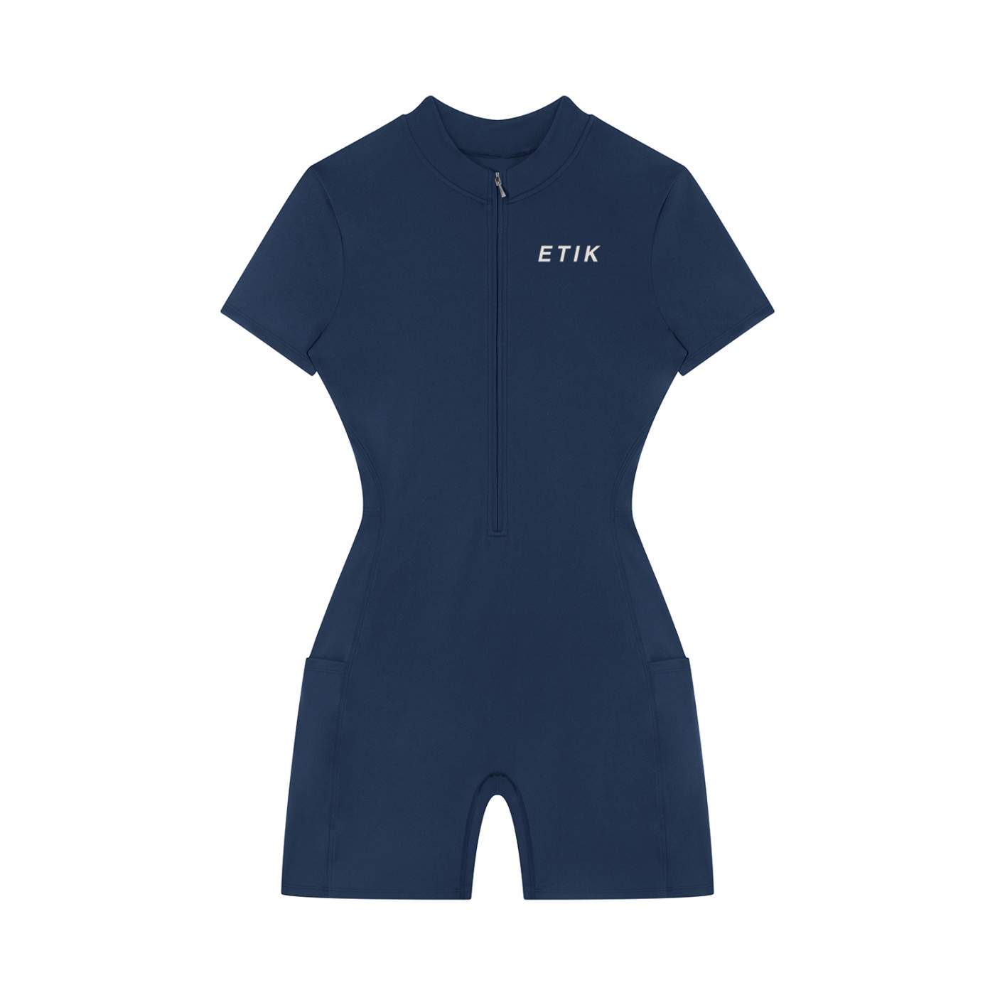 Essencial Women's Quarter-Zip Short Sleeve Romper by ETIK - Imagen 7