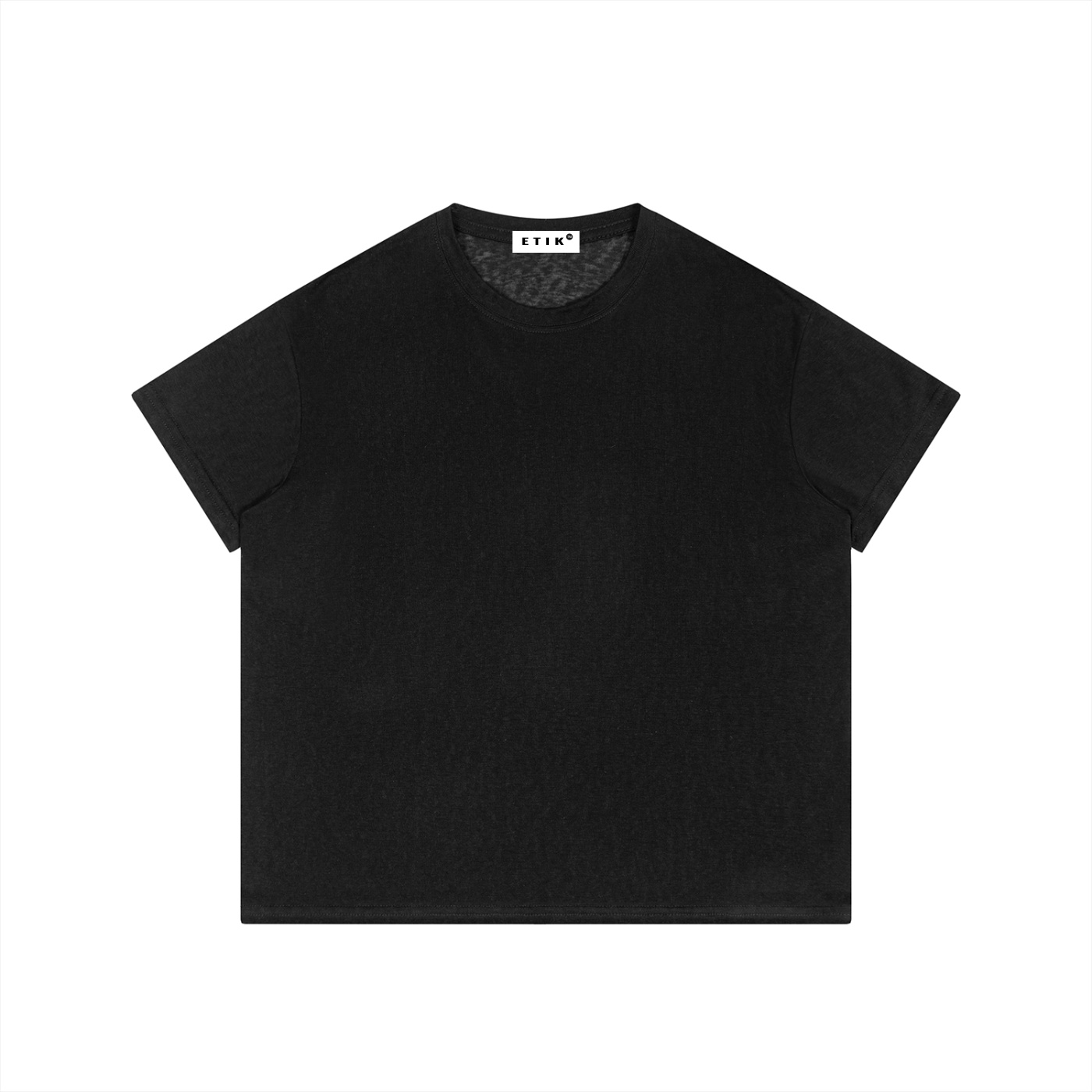 ETIK Men’s Sheer Lyocell Blend Boxy T-Shirt - Imagen 5