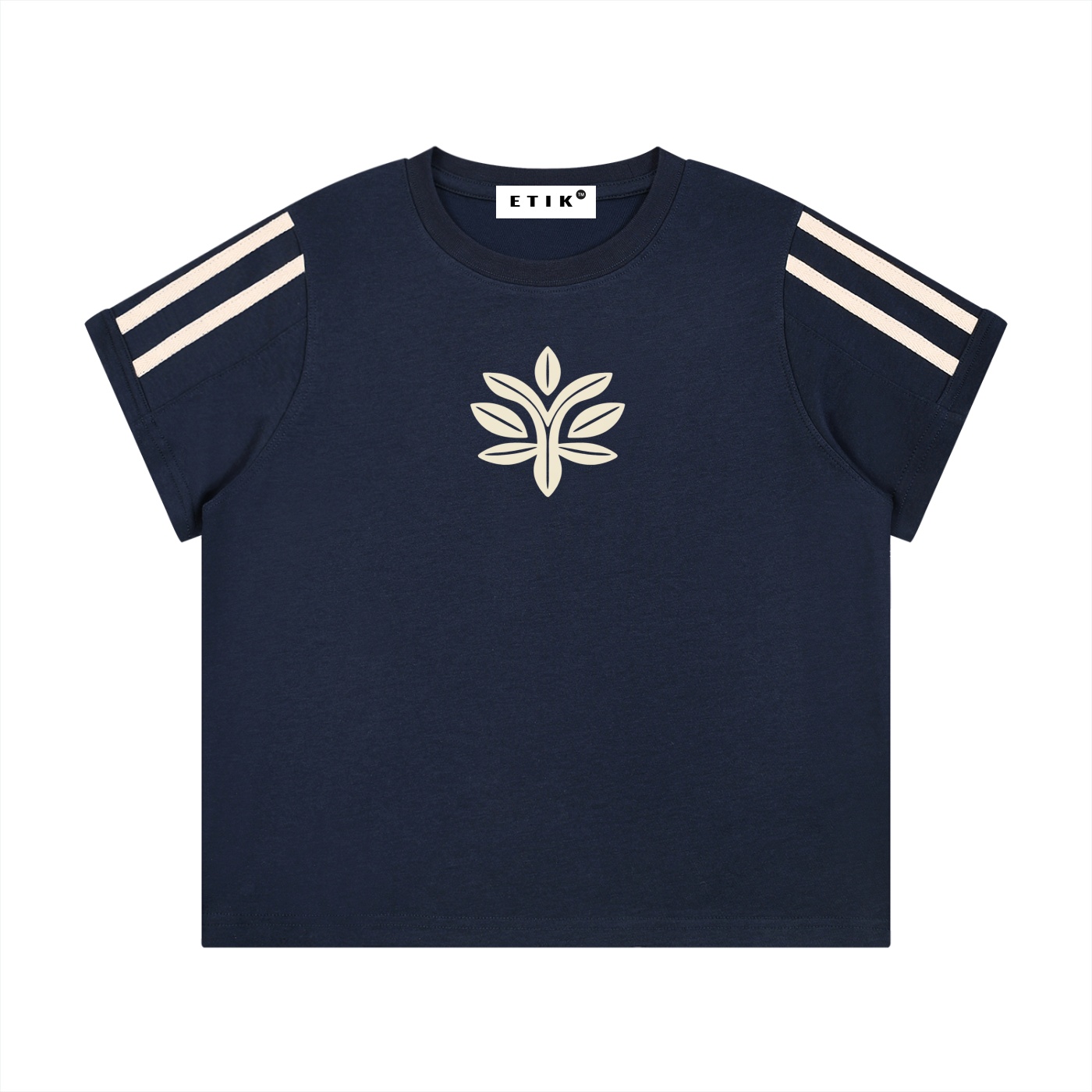 Basic ETIK Women's Varsity Stripe T-Shirt - Imagen 3