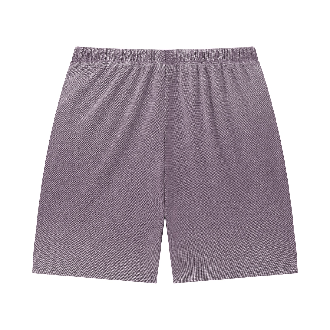 Unisex Vintage Wash Sunfade Waffle Raw Hem Shorts - Imagen 6