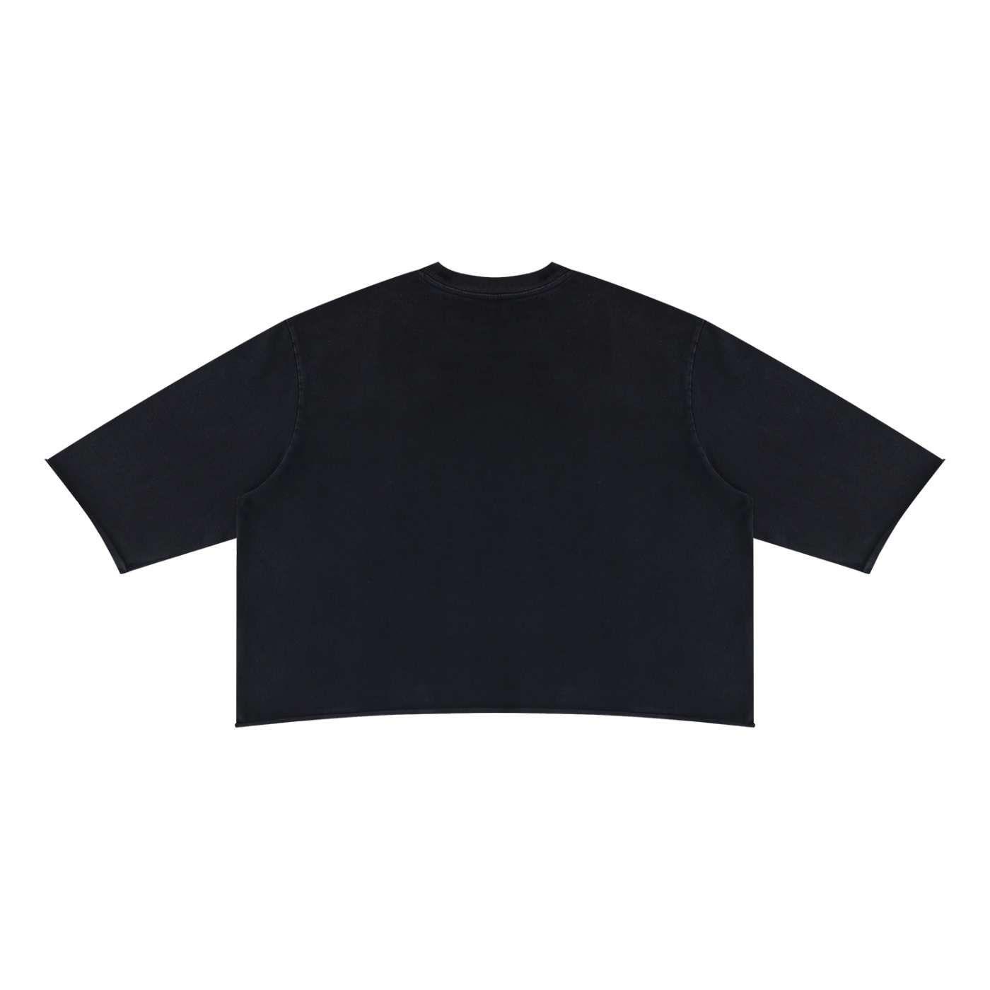 Unisex Mineral Wash Raw Hem Boxy T-Shirt be kind by ETIK - Imagen 4