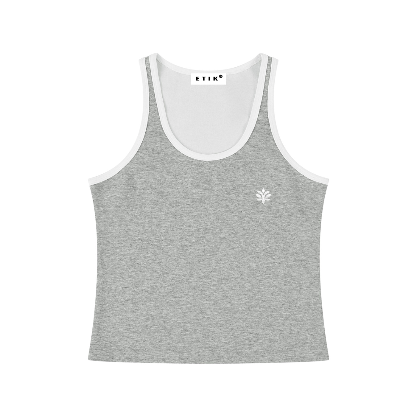 Basic Women's Color Block Cropped Tank Top by ETIK - Imagen 4