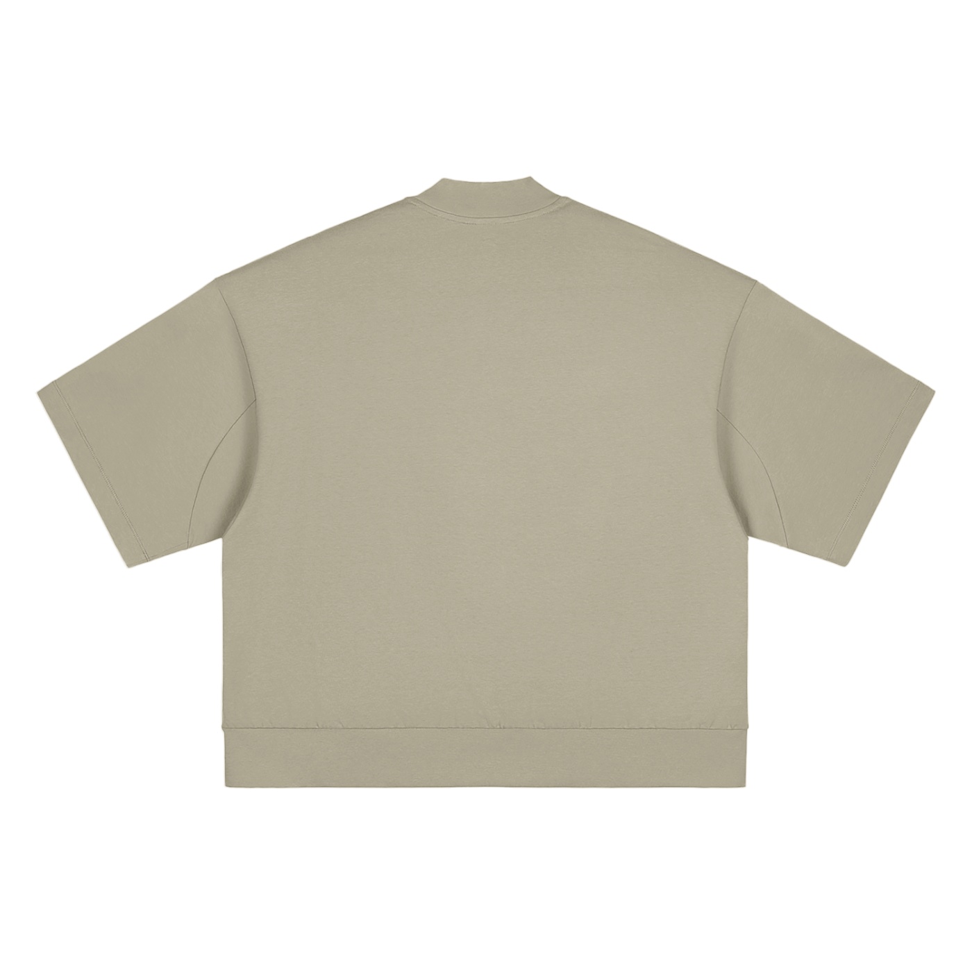 ETIK cute Heavyweight Oversized Mock Neck T-shirt - Imagen 6
