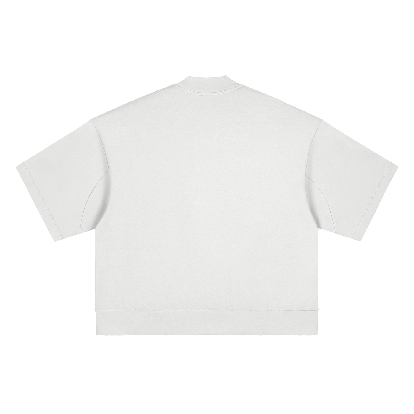 ETIK cute Heavyweight Oversized Mock Neck T-shirt - Imagen 4