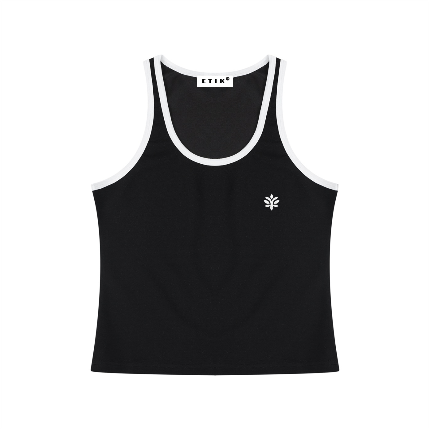 Basic Women's Color Block Cropped Tank Top by ETIK - Imagen 2