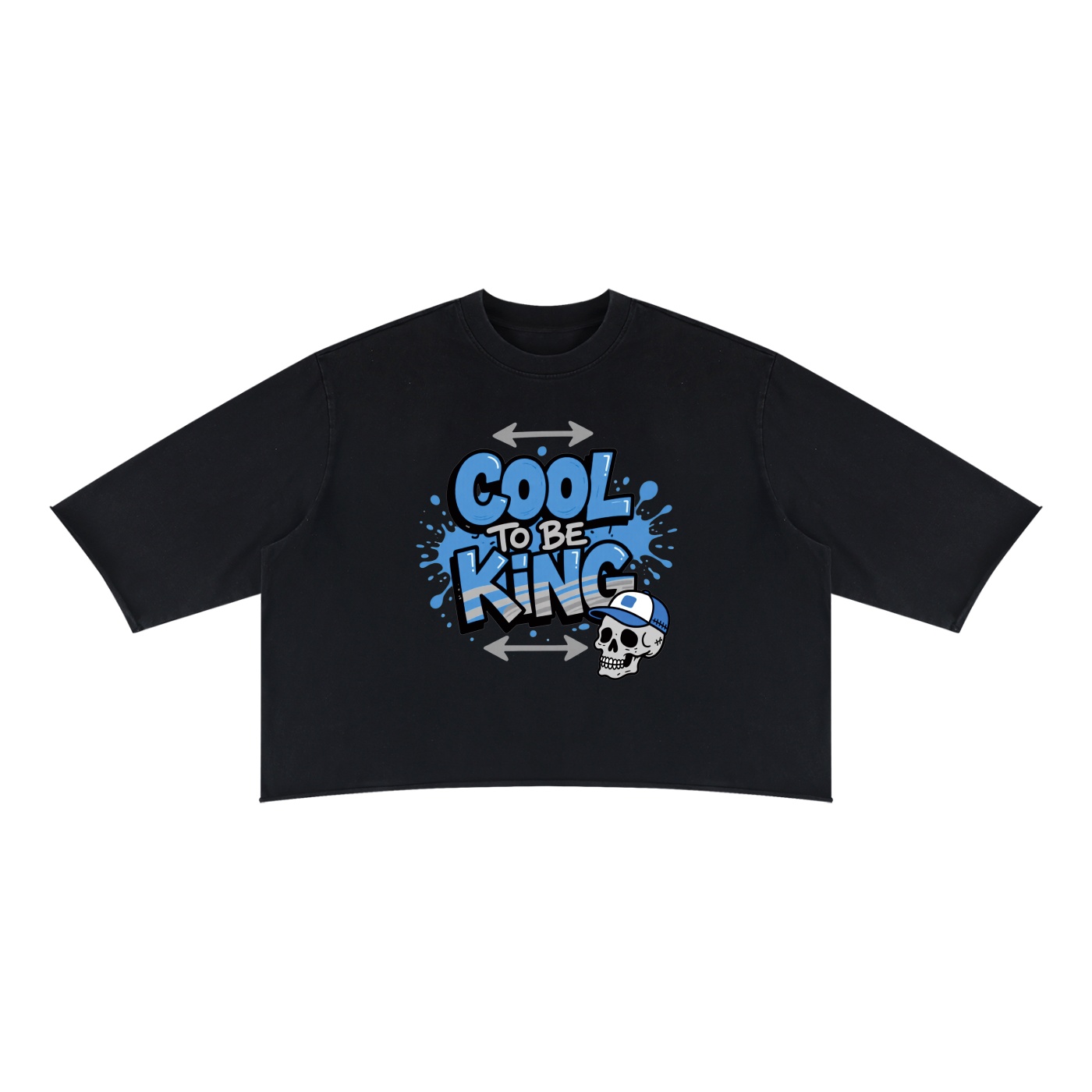 Unisex Mineral Wash Raw Hem Boxy T-Shirt be kind by ETIK - Imagen 3