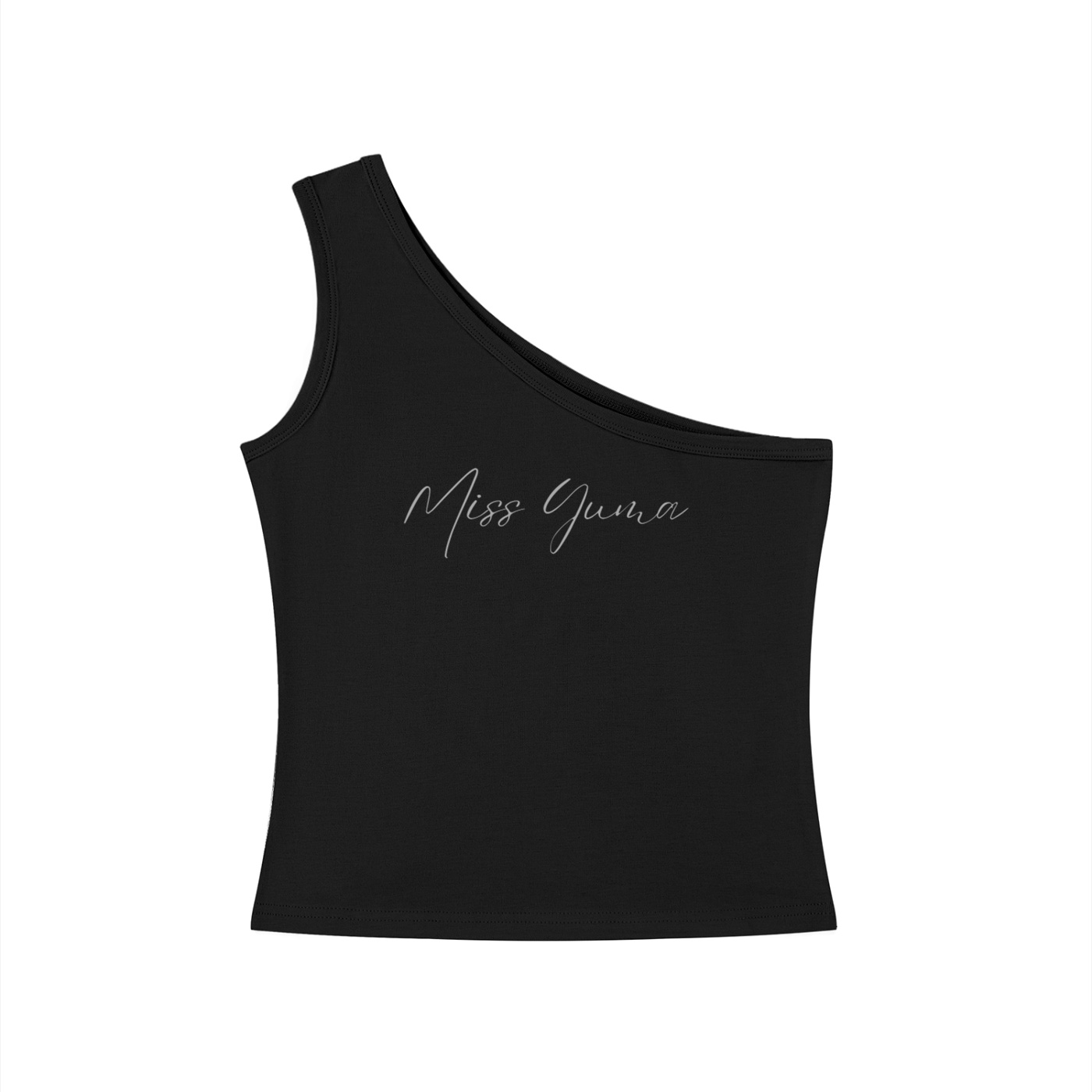 Miss Yuma Women's One-Shoulder Crop T-Shirt by ETIK