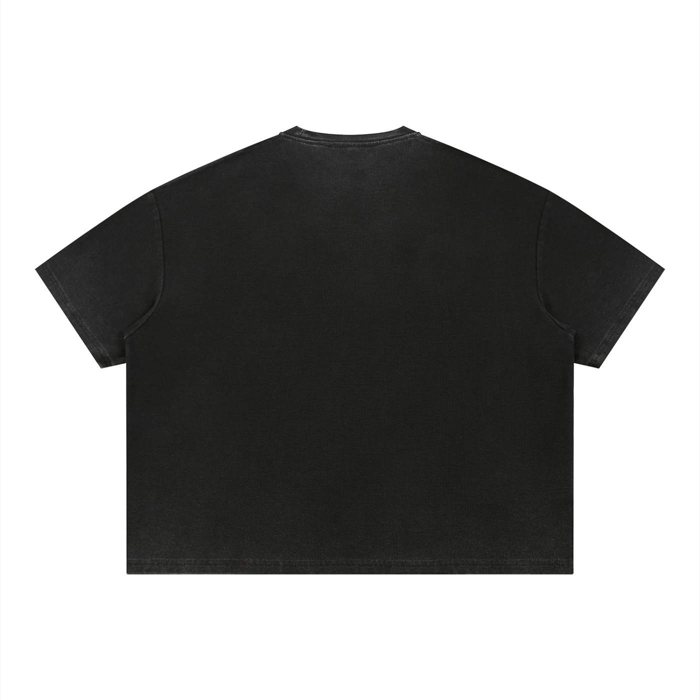 ETIK identity Unisex Vintage Wash Sunfade Boxy Waffle T-Shirt - Imagen 3