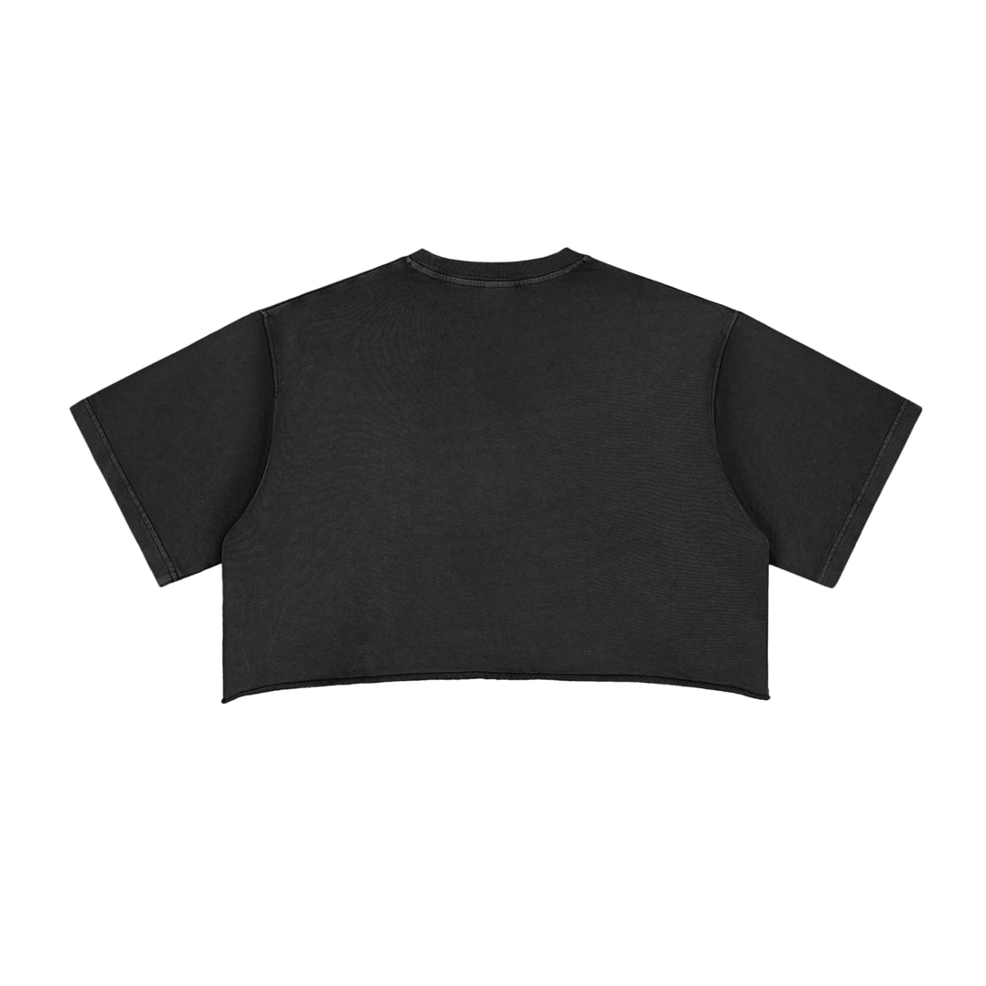 YUMA by ETIK Snow Washed Raw Edge Crop Top - Imagen 2