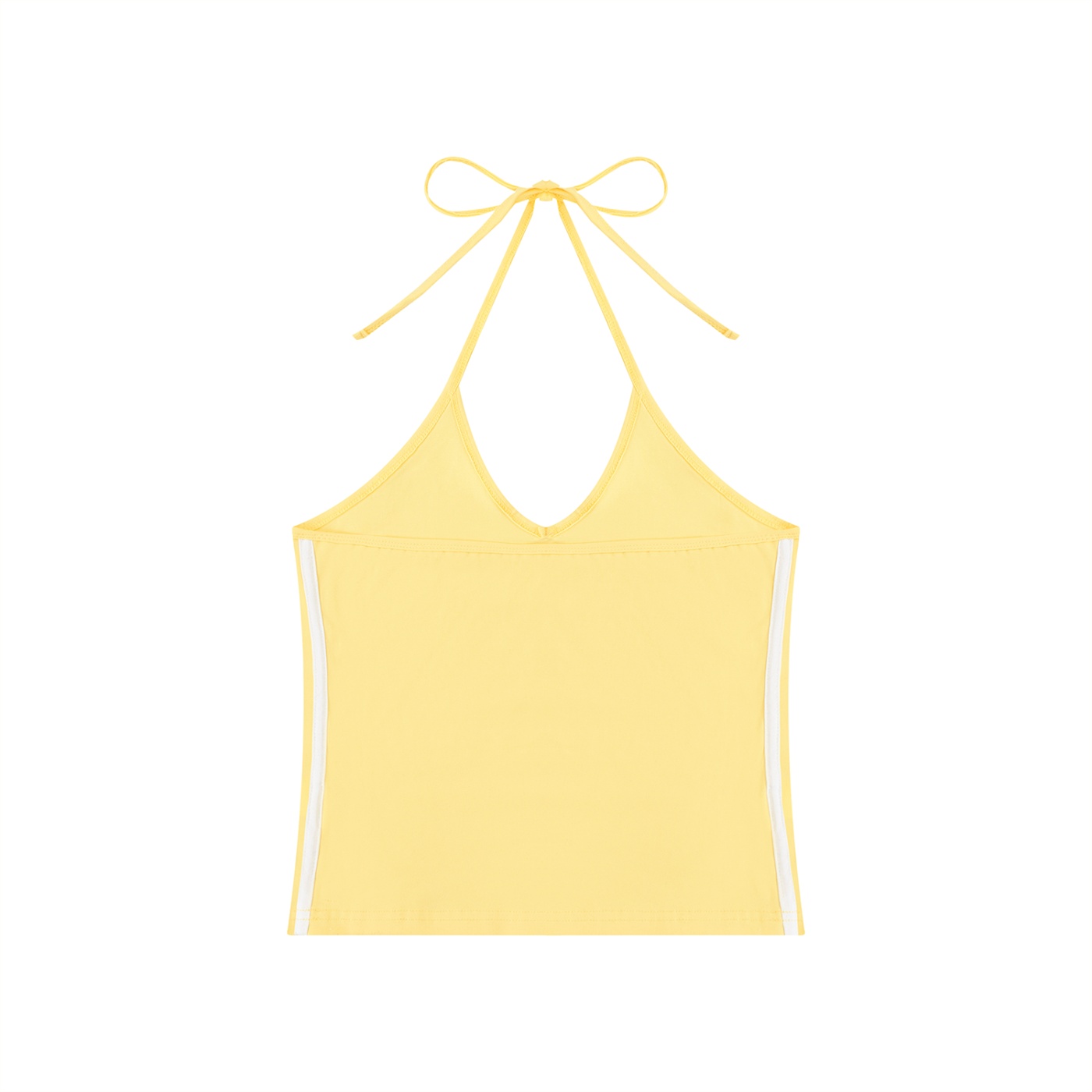 ETIK basics Women's Color Block Halter Crop Tank Top - Imagen 8
