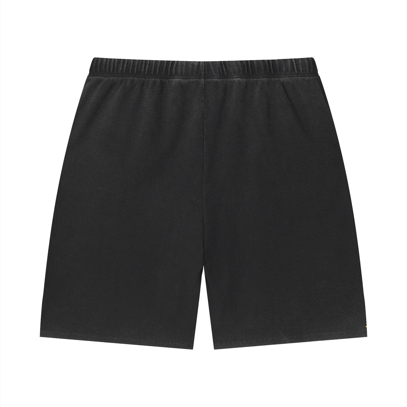 Unisex Vintage Wash Sunfade Waffle Raw Hem Shorts - Imagen 2