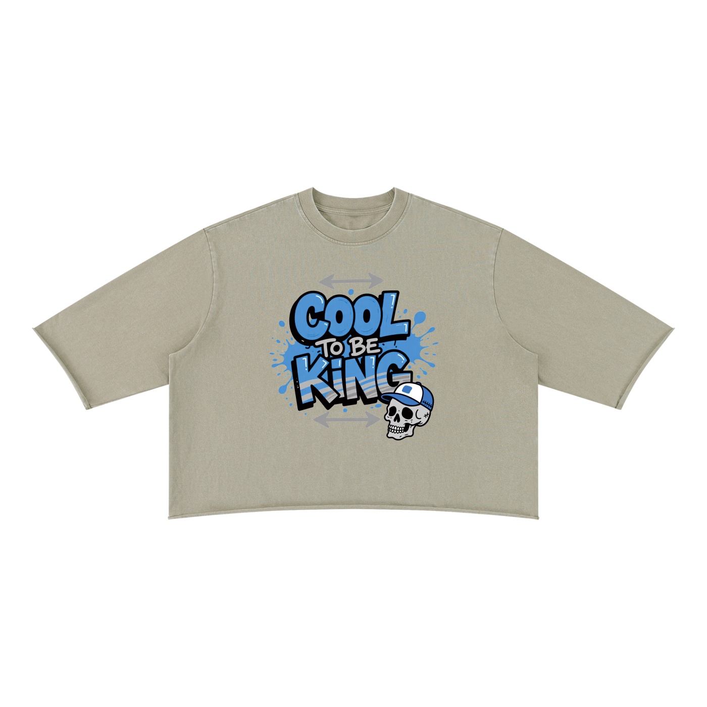 Unisex Mineral Wash Raw Hem Boxy T-Shirt be kind by ETIK