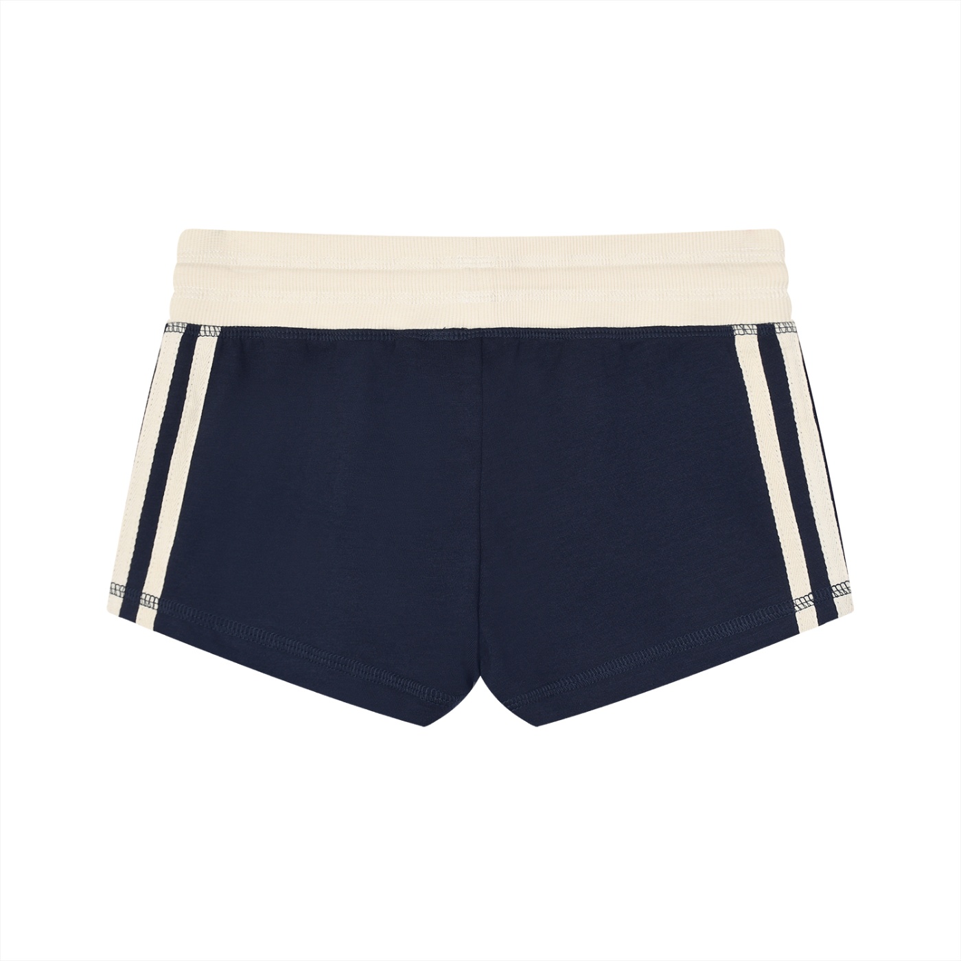 Basic ETIK Women's Contrast Stripe Track Shorts - Imagen 2