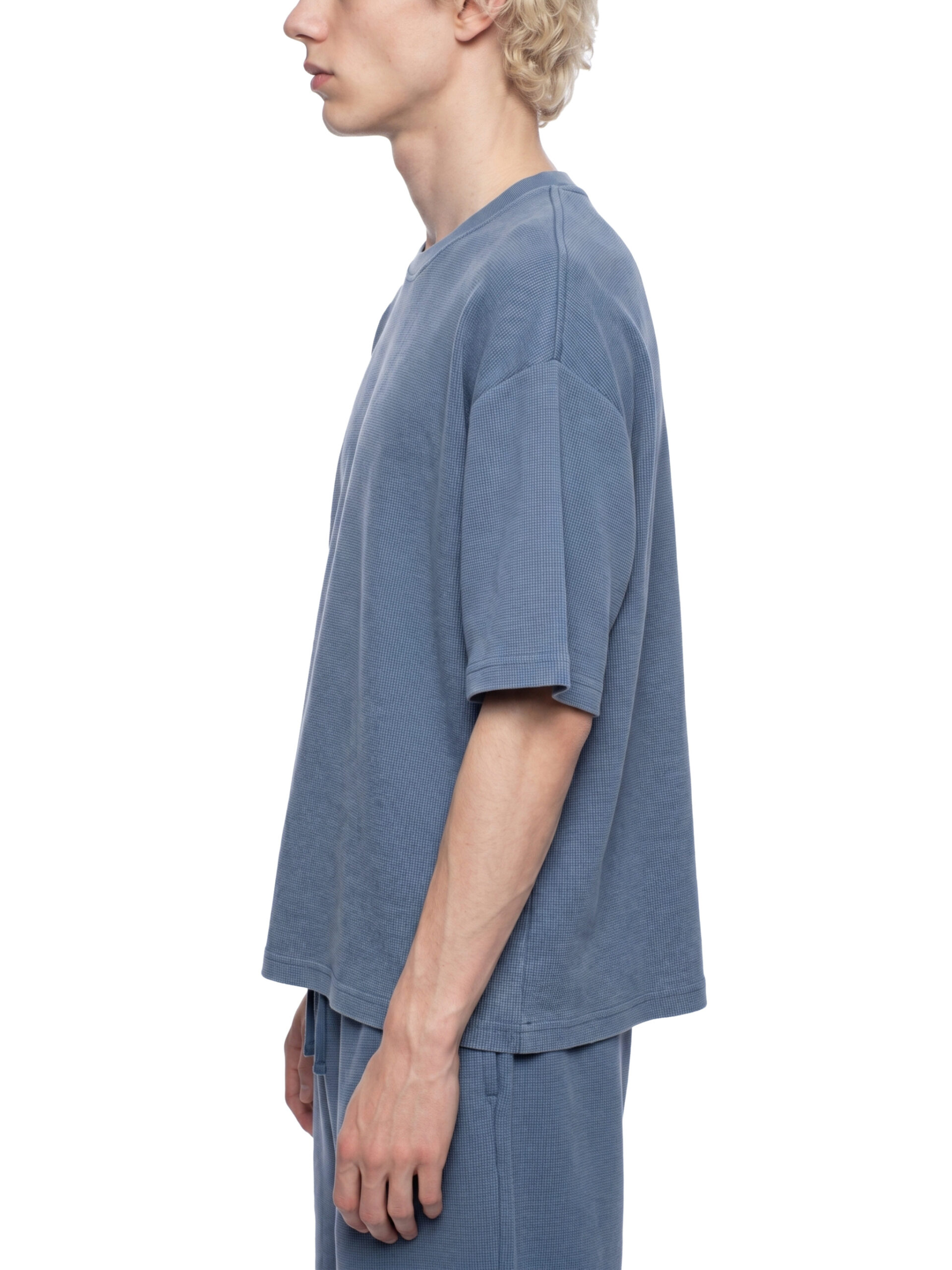 ETIK identity Unisex Vintage Wash Sunfade Boxy Waffle T-Shirt - Imagen 13