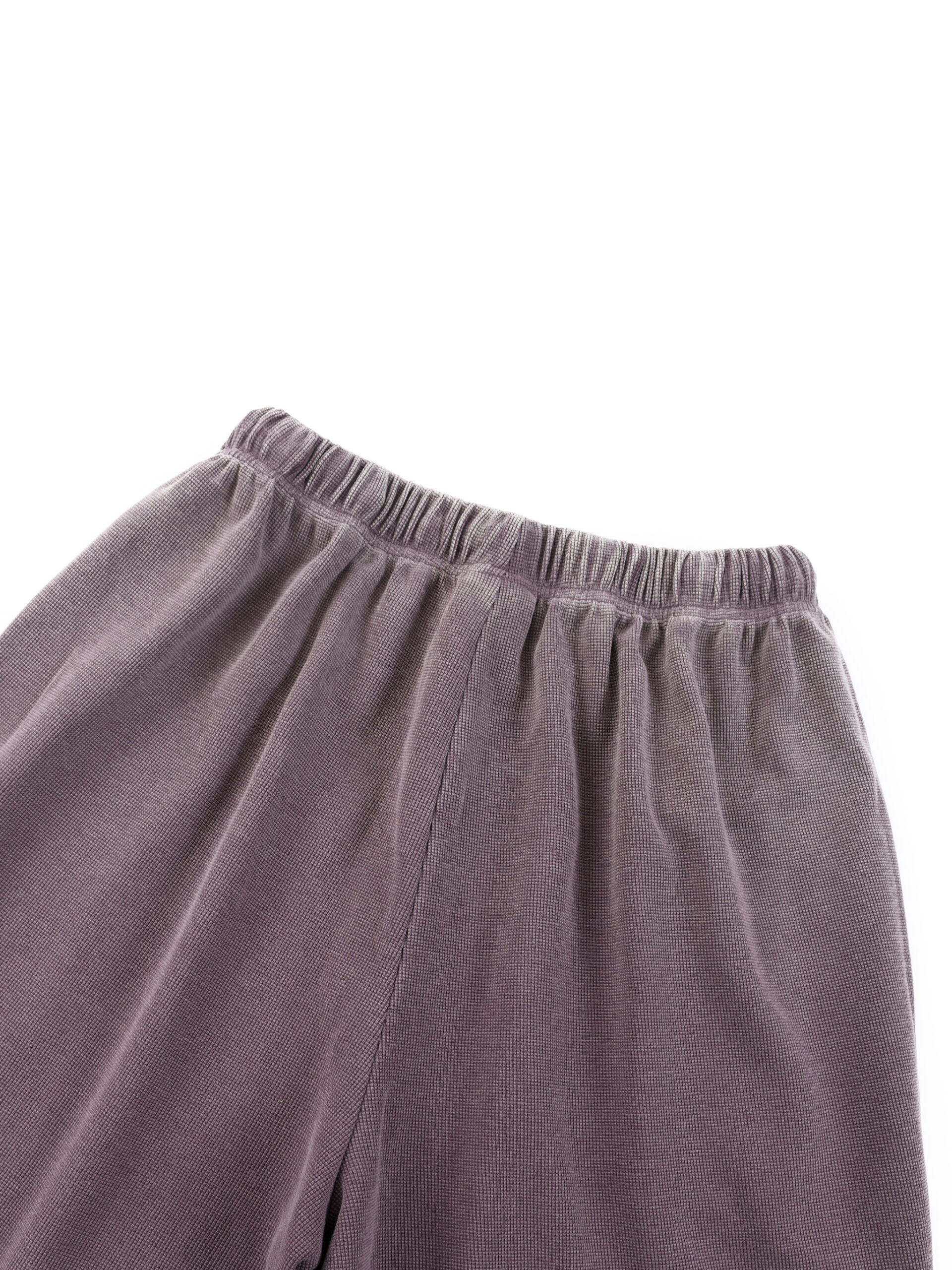 Unisex Vintage Wash Sunfade Waffle Raw Hem Shorts - Imagen 15