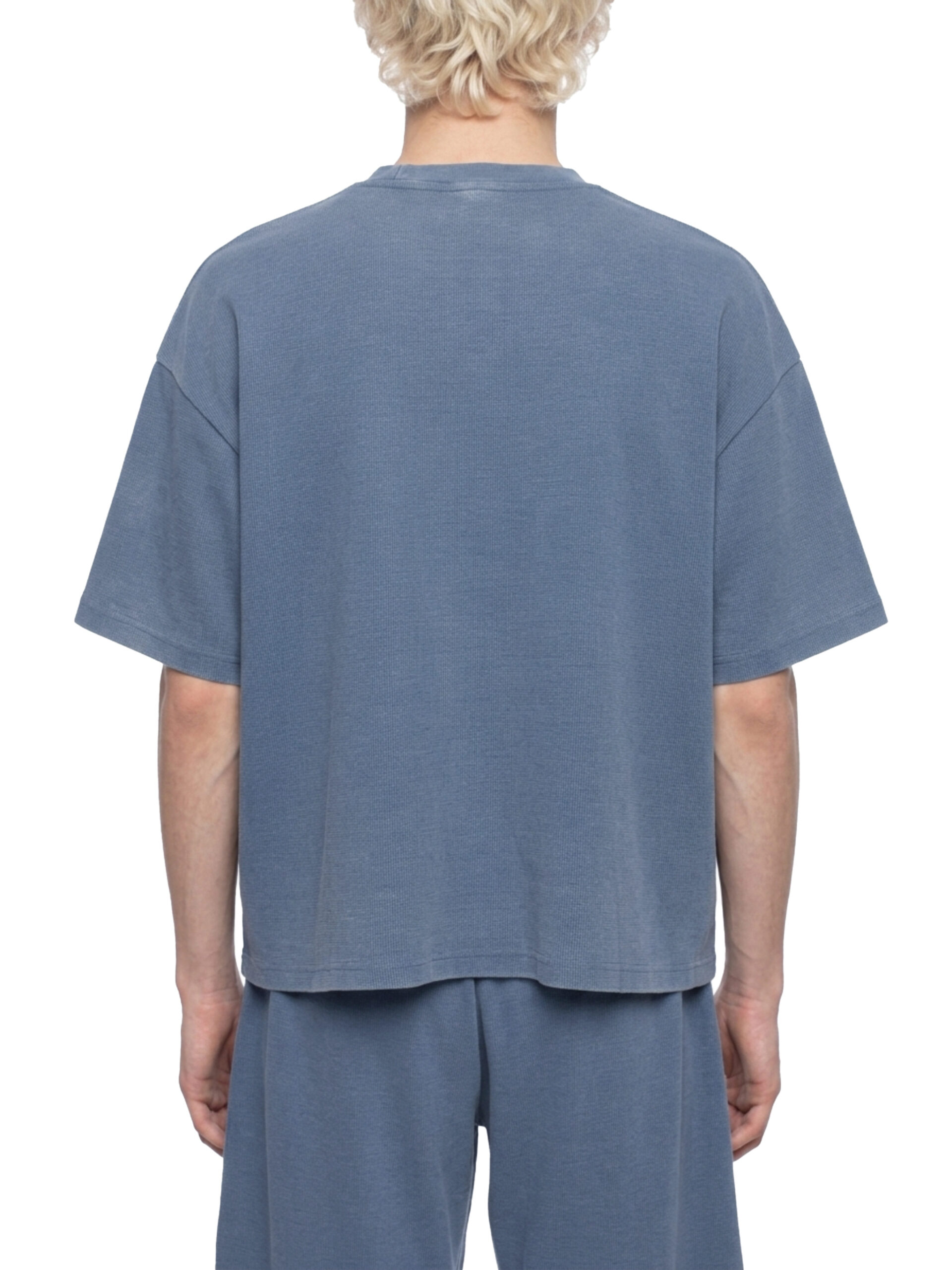 ETIK identity Unisex Vintage Wash Sunfade Boxy Waffle T-Shirt - Imagen 14