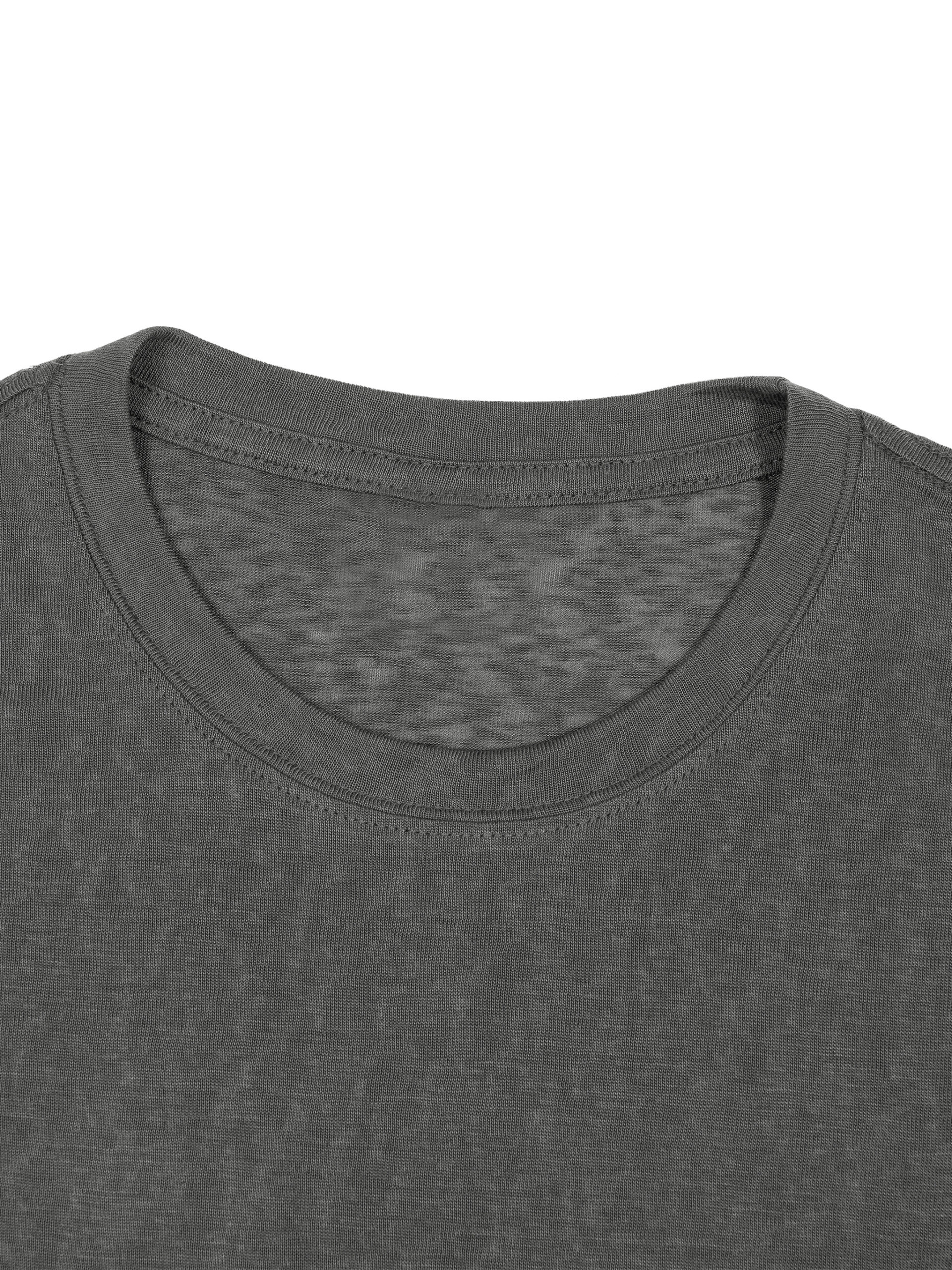 ETIK Men’s Sheer Lyocell Blend Boxy T-Shirt - Imagen 11