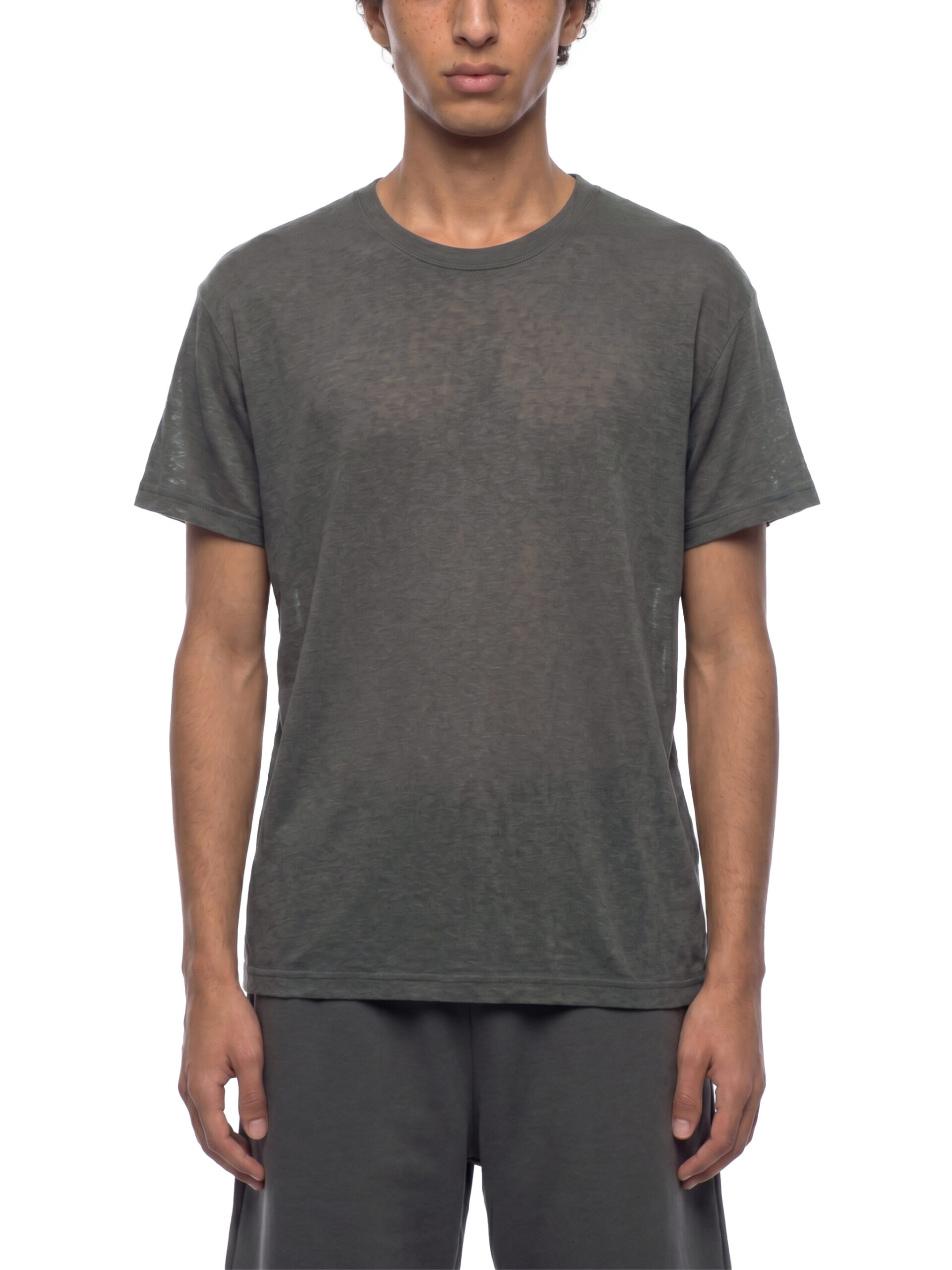 ETIK Men’s Sheer Lyocell Blend Boxy T-Shirt - Imagen 8