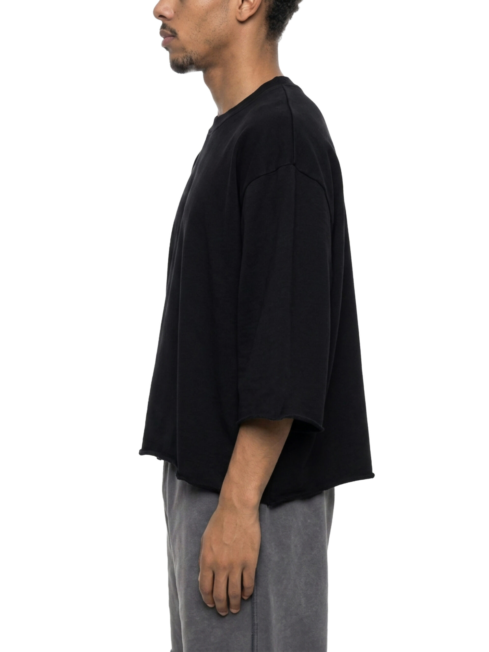 Unisex Mineral Wash Raw Hem Boxy T-Shirt be kind by ETIK - Imagen 7