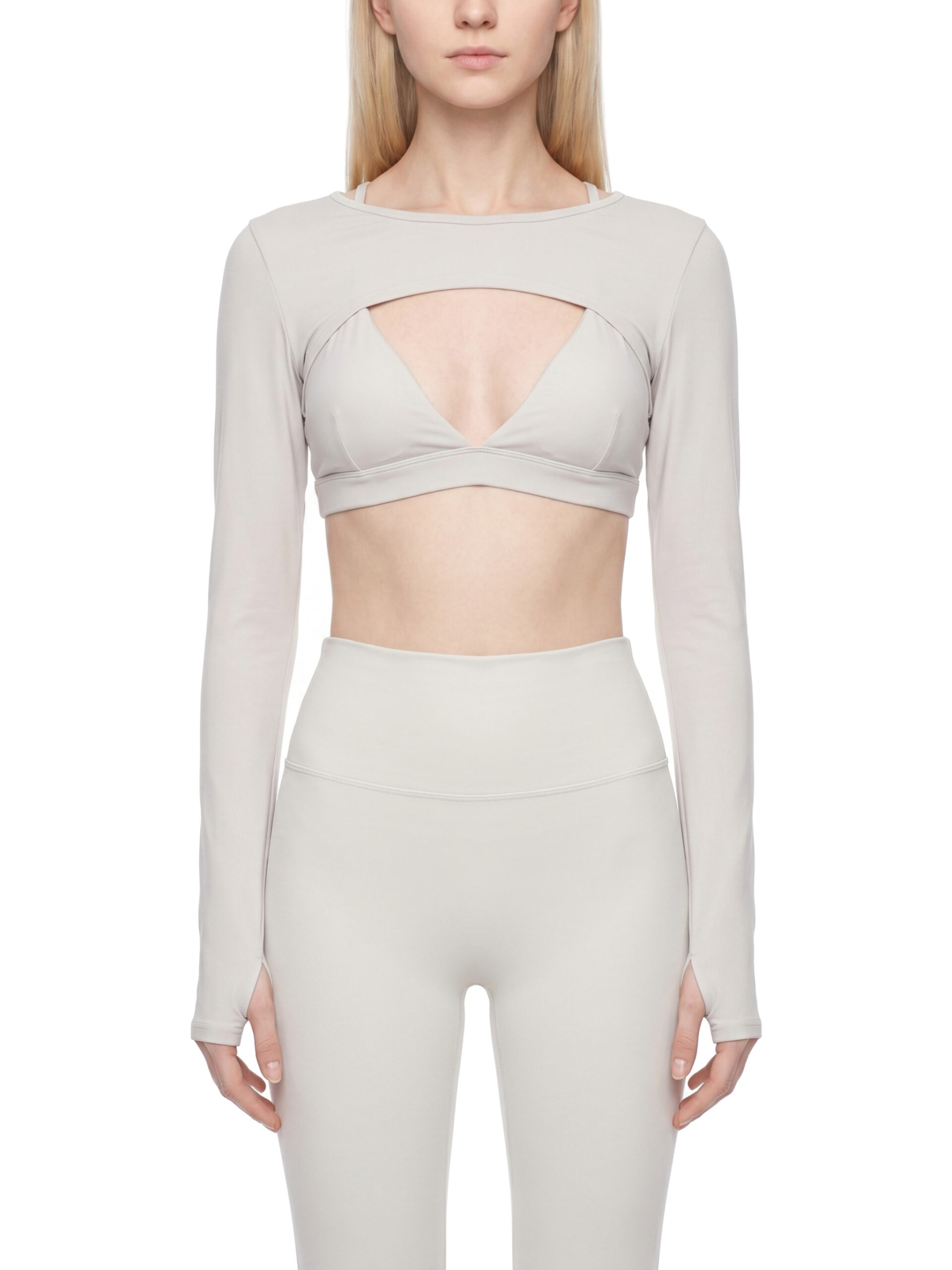 Women’s Cutout Long Sleeve Yoga Shrug by ETIK - Imagen 9