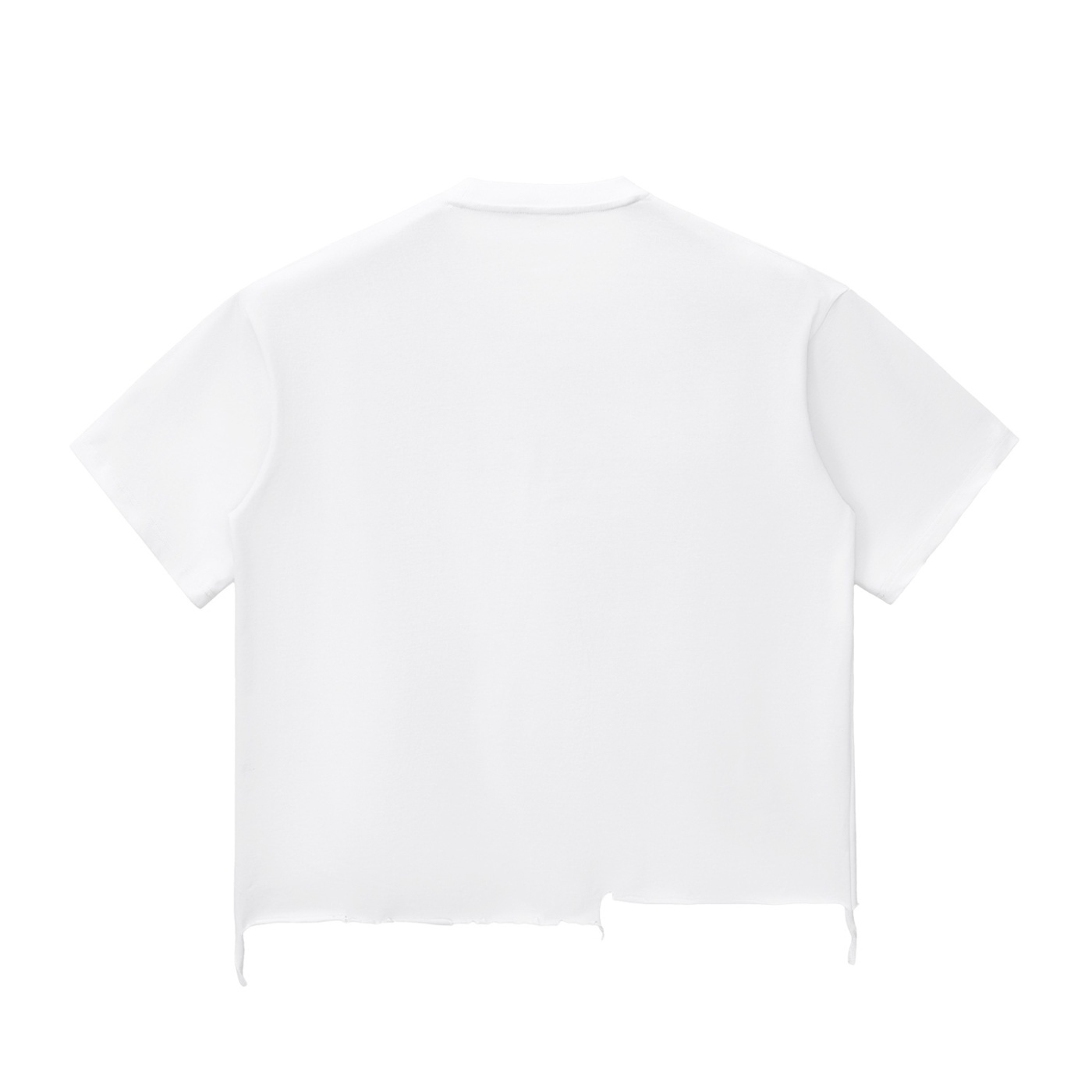 1 Snow Wash Raw-Hem Boxy T-shirt by ETIK - Imagen 6