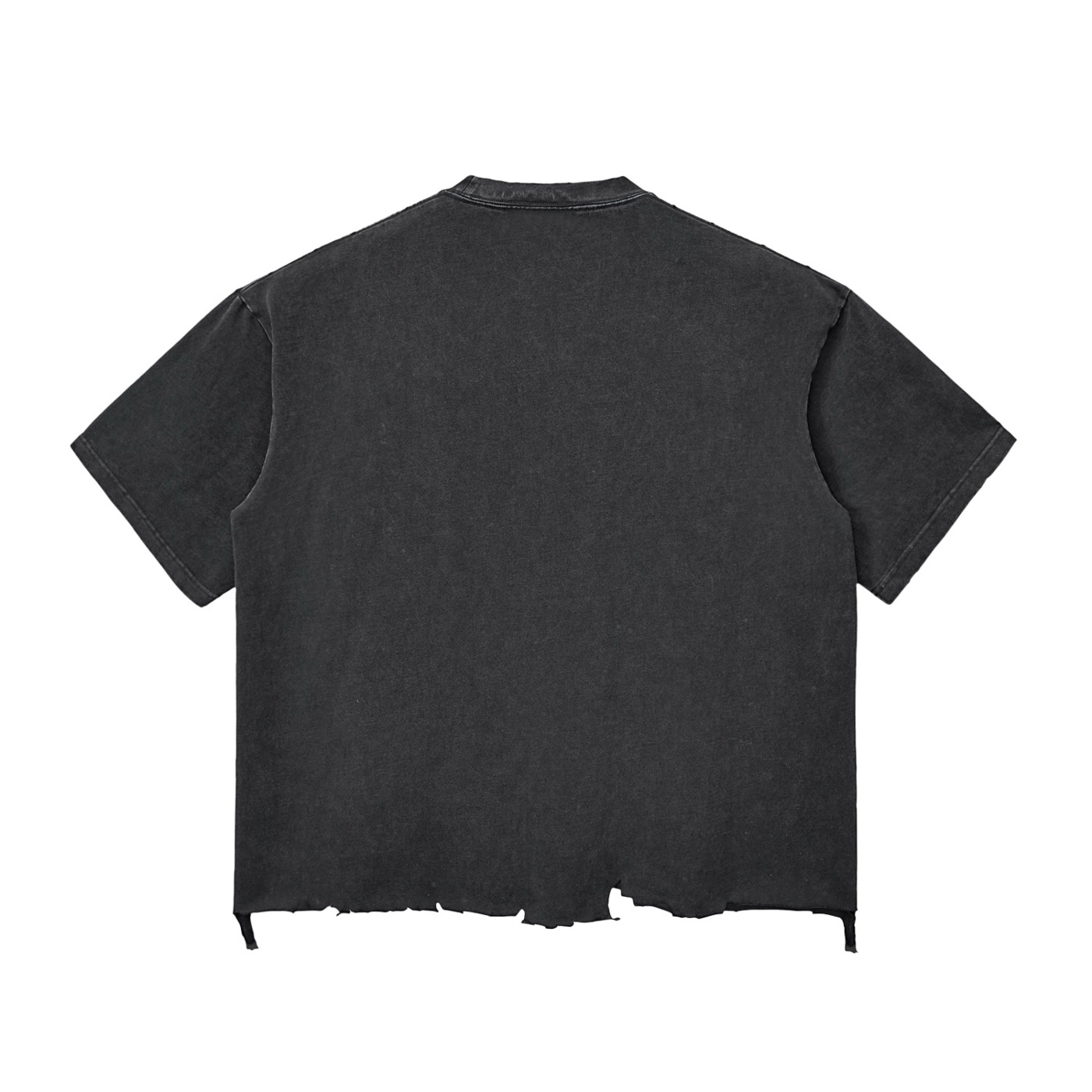 1 Snow Wash Raw-Hem Boxy T-shirt by ETIK - Imagen 2