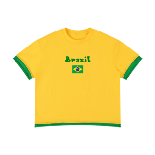 Camiseta de “Brazil” Unisex Casual
