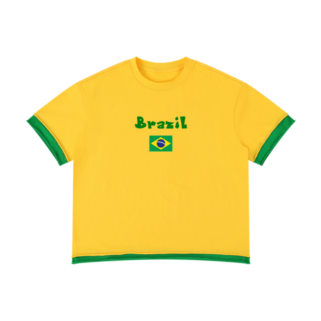 Camiseta de “Brazil” Unisex Casual