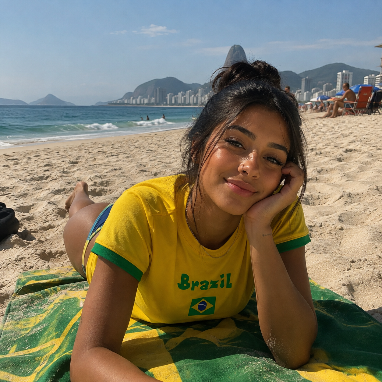 Camiseta de “Brazil” Unisex Casual