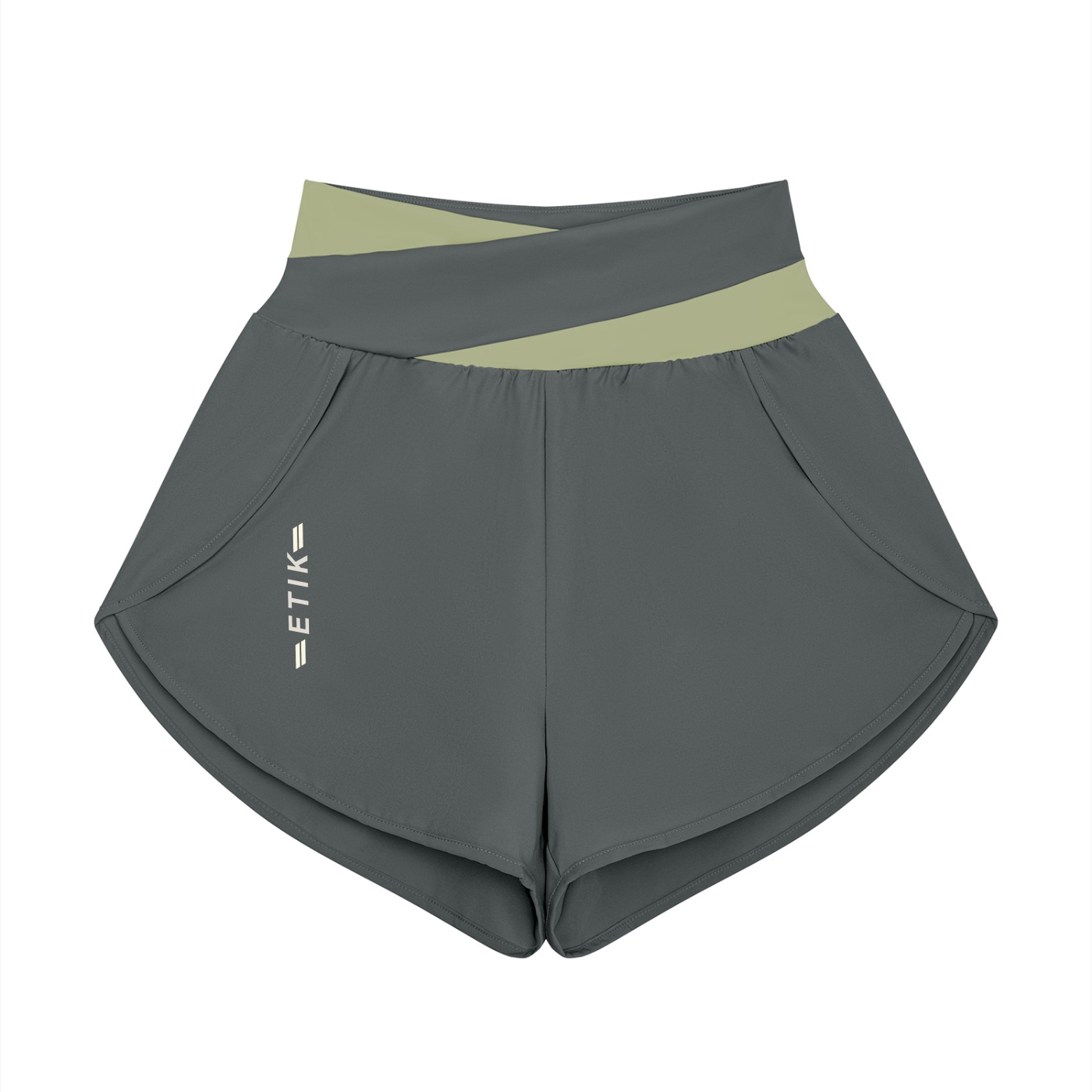 Women’s Yoga Panelled Shorts by ETIK - Imagen 3