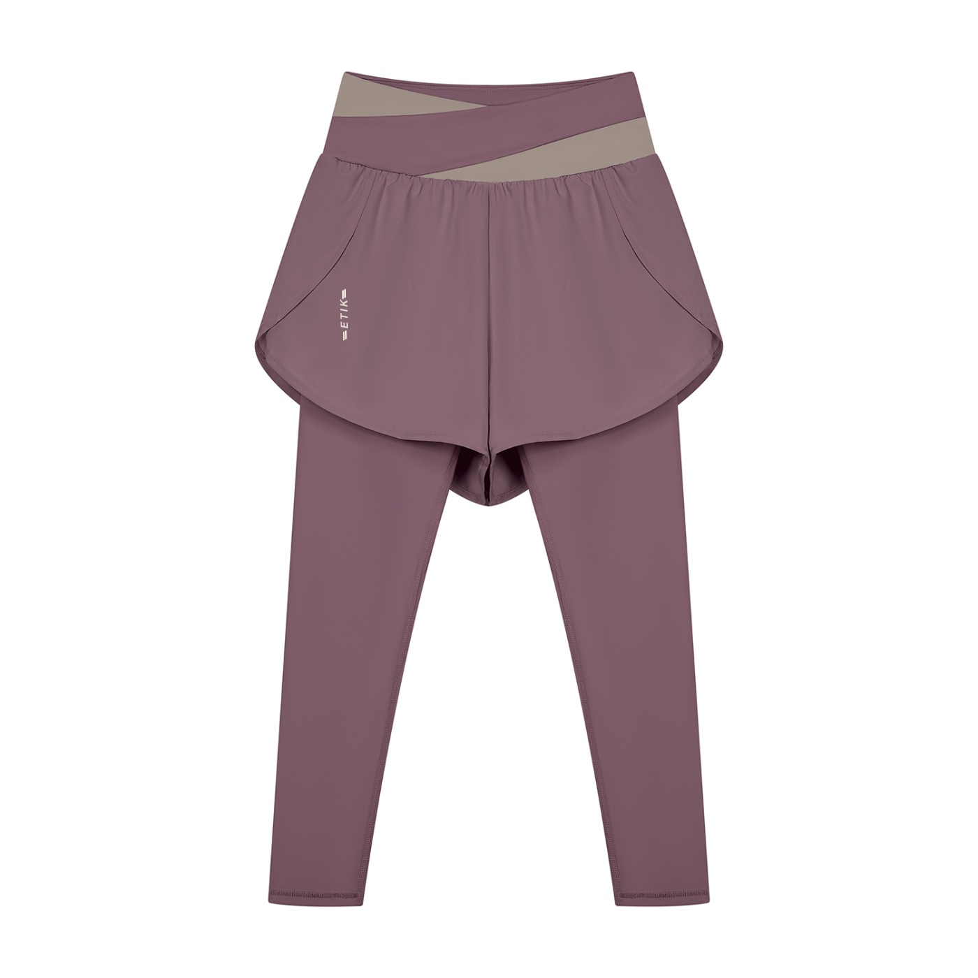 ETIK Women's Paneled High Waisted Yoga Leggings - Imagen 7